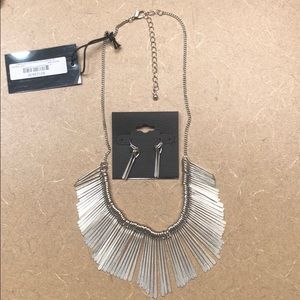 Matching necklace and earrings